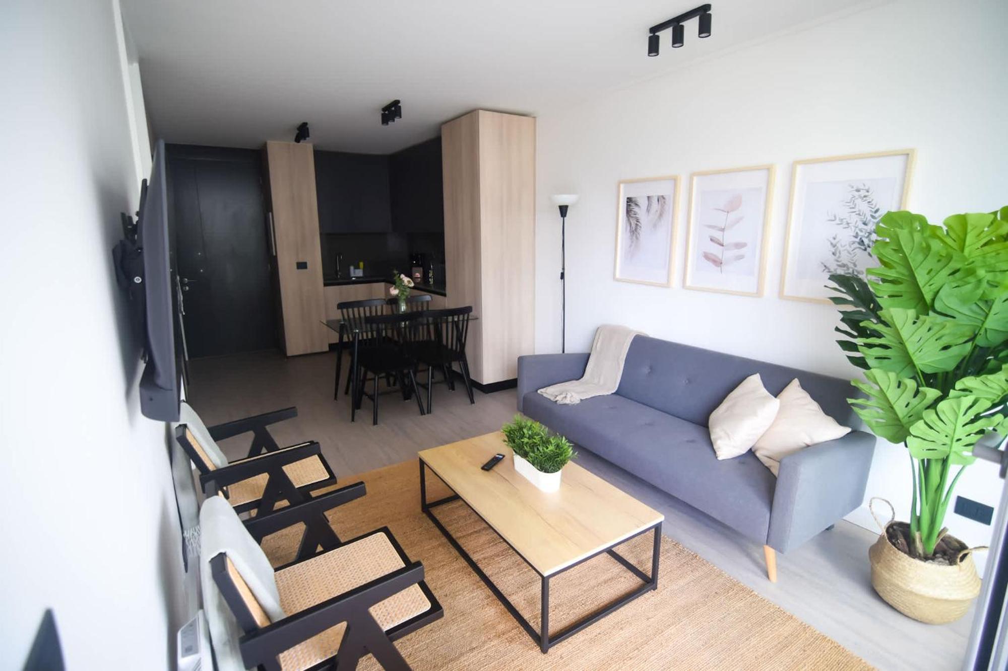 Charming Parque Arauco Mall For 3 People Apartamento *